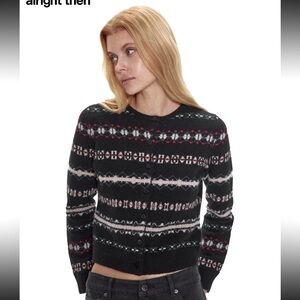 Alright then fair isle knitted  Cardigan O/S